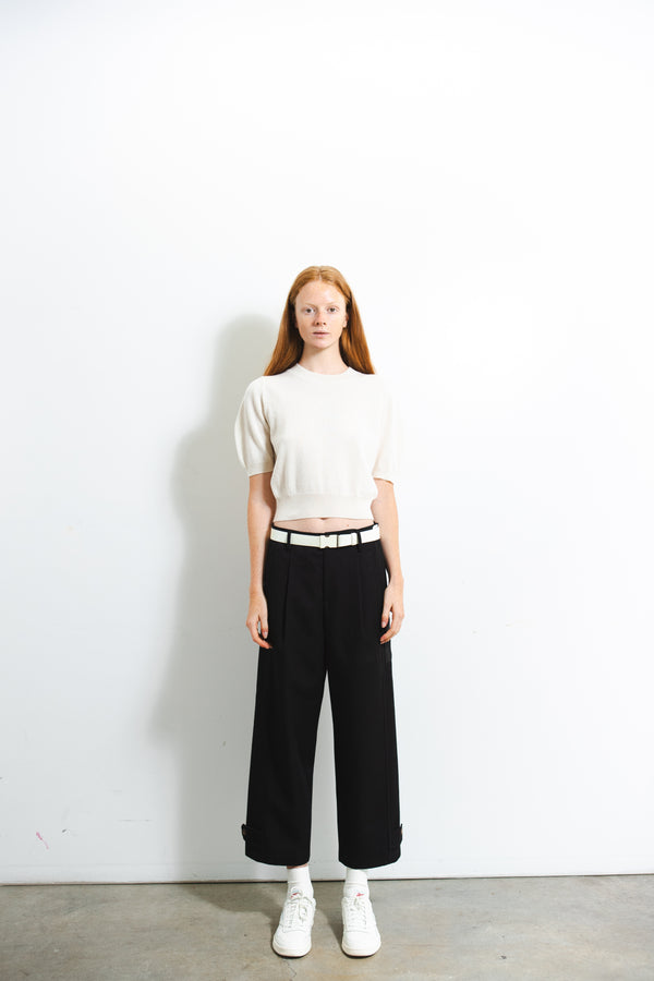 Pure Cashmere Nyc Puff Shortsleeve Top_Ivory
