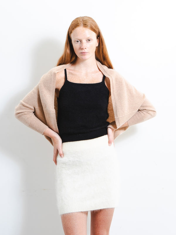 pure cashmere nyc Shrug Cardigan_Beige