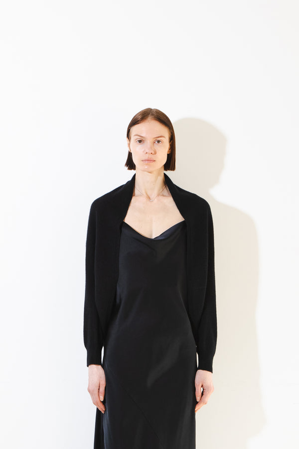 Pure Cashmere Nyc Shrug Cardigan_Black