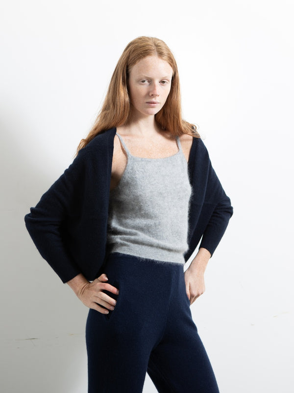 pure cashmere nyc Shrug Cardigan_Dark Navy