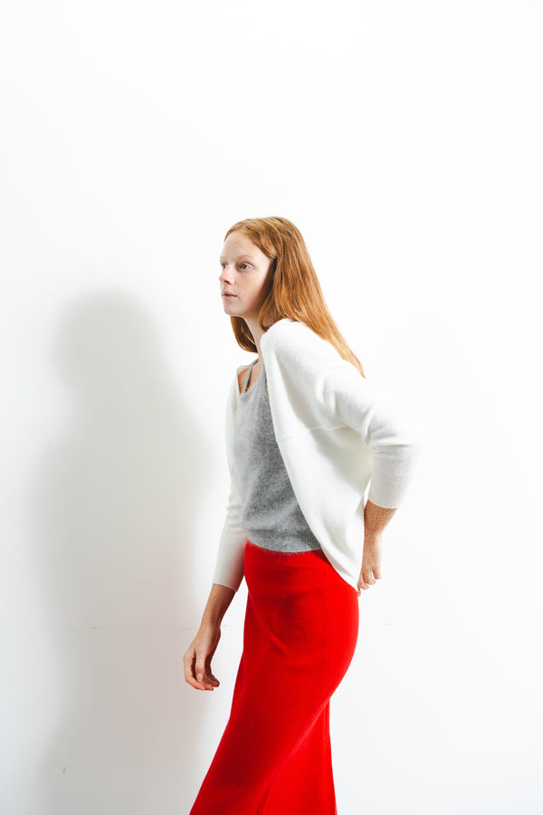 Pure Cashmere Nyc Shrug Cardigan_Ivory