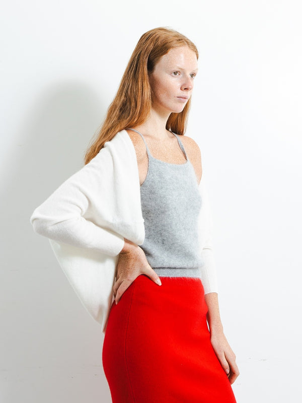 pure cashmere nyc Shrug Cardigan_Ivory