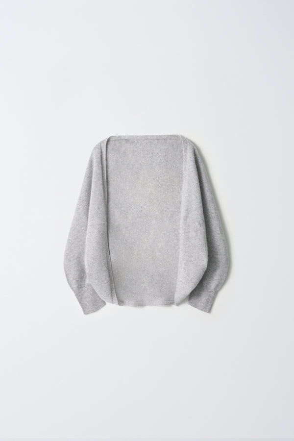 Pure Cashmere Nyc Shrug Cardigan_Light Grey