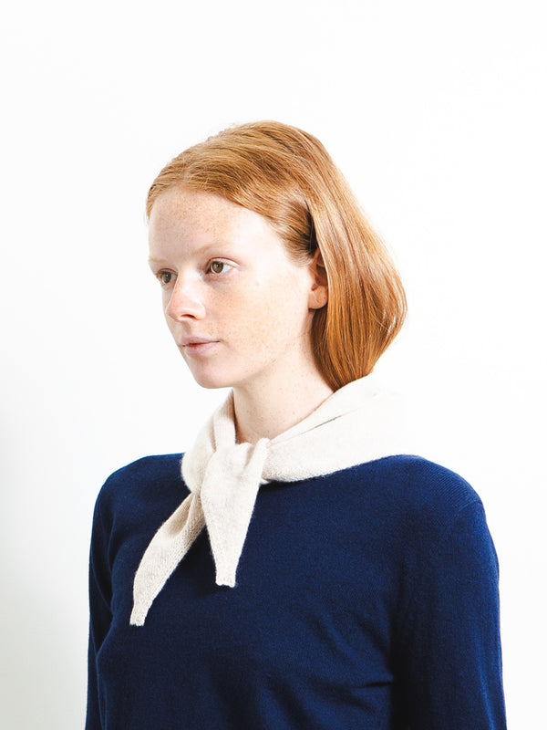 pure cashmere nyc TRIANGLE SCARF_Oatmeal