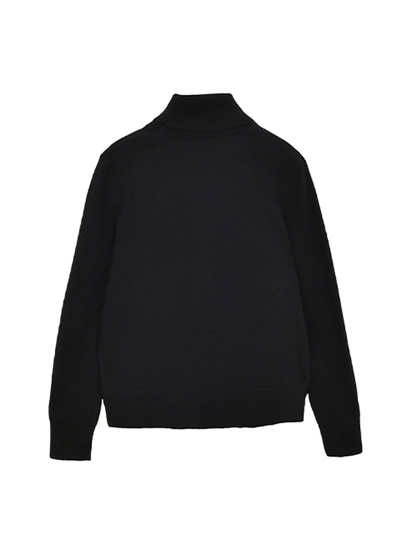 Pure Cashmere Nyc Turtleneck Sweater_Black