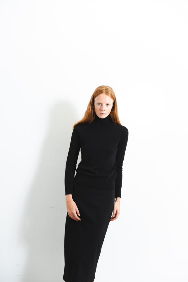 Pure Cashmere Nyc Turtleneck Sweater_Black