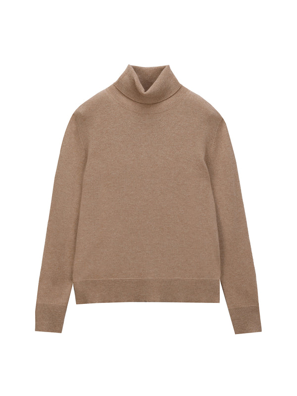 Pure Cashmere Nyc Turtleneck Sweater_Camel