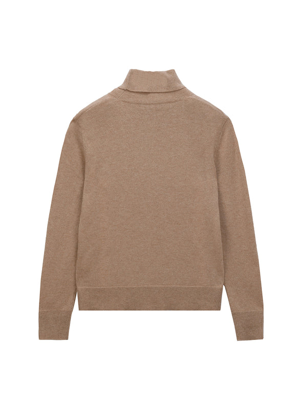 Pure Cashmere Nyc Turtleneck Sweater_Camel