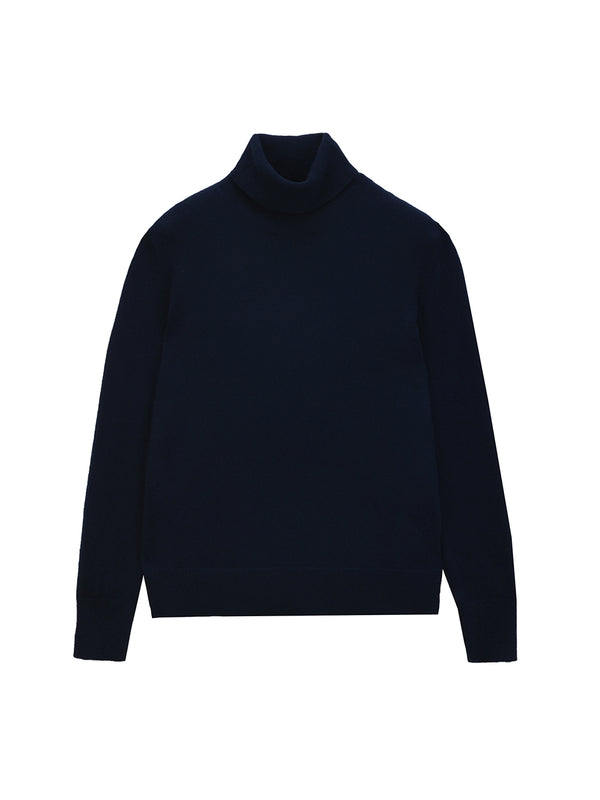 Pure Cashmere Nyc Turtleneck Sweater_Dark Navy