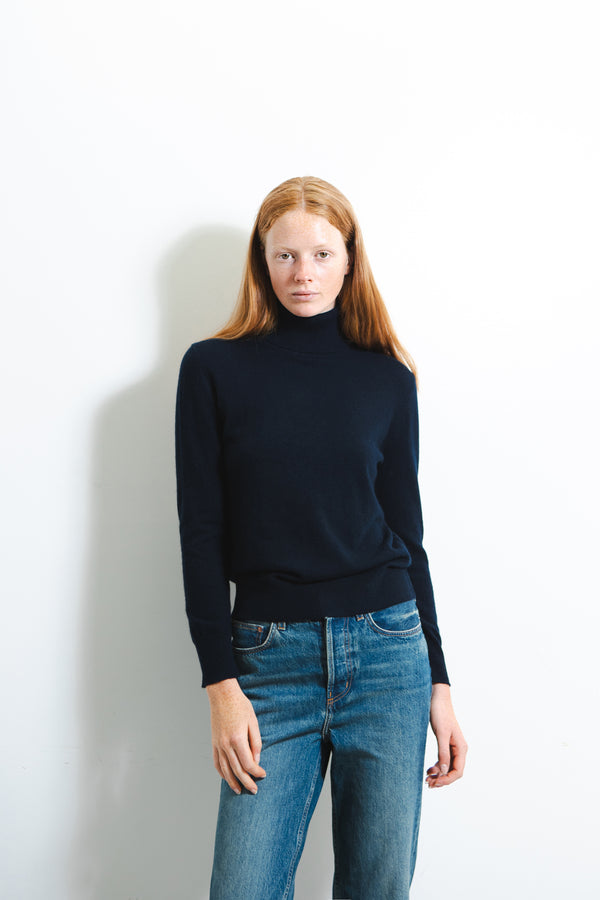 Pure Cashmere Nyc Turtleneck Sweater_Dark Navy