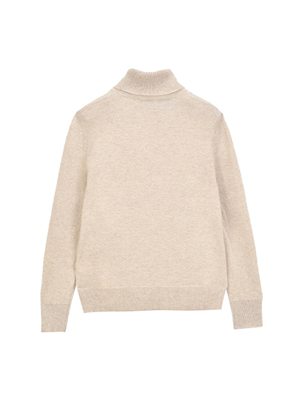 Pure Cashmere Nyc Turtleneck Sweater_Oatmeal
