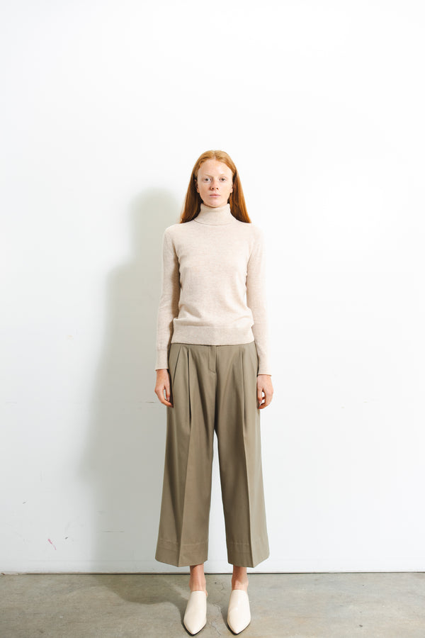 Pure Cashmere Nyc Turtleneck Sweater_Oatmeal