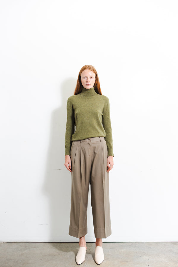 Pure Cashmere Nyc Turtleneck Sweater_Olive