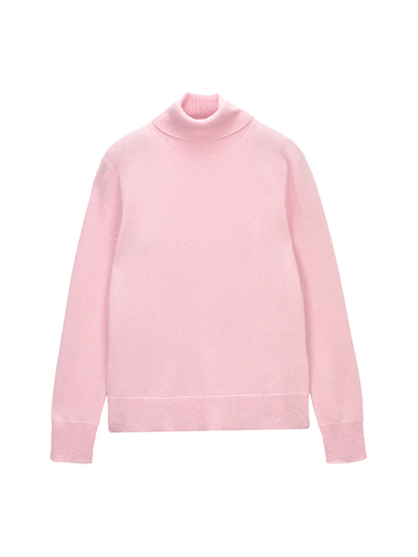 Pure Cashmere Nyc Turtleneck Sweater_Pink Blush