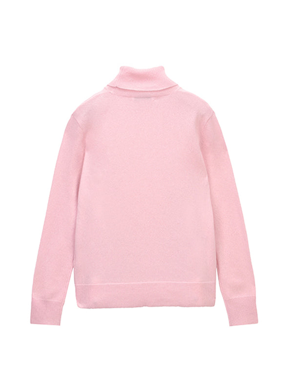 Pure Cashmere Nyc Turtleneck Sweater_Pink Blush