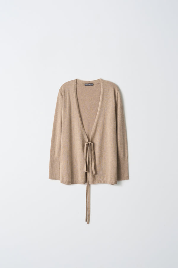 Pure Cashmere Nyc Wrap Cardigan_Camel