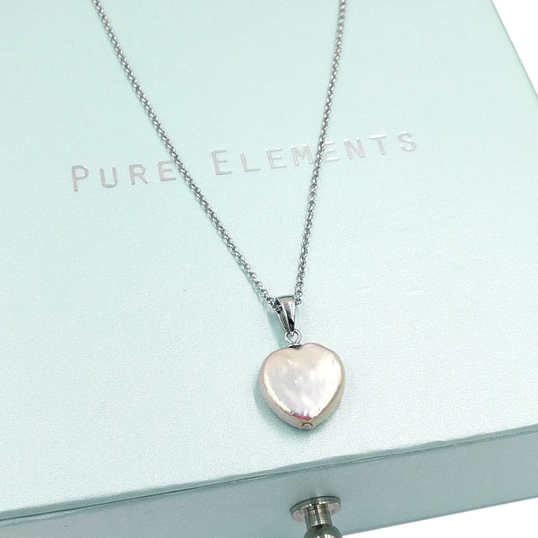 Pure Elements BLESSED HEART PEARL PENDANT