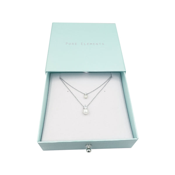 pure elements CHERISH PEARL PENDANT SET