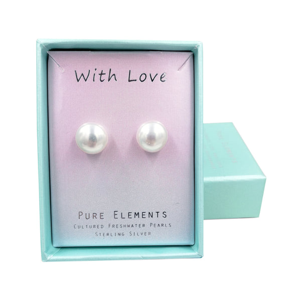 Pure Elements EXTRA LARGE PEARLICIOUS STUDS