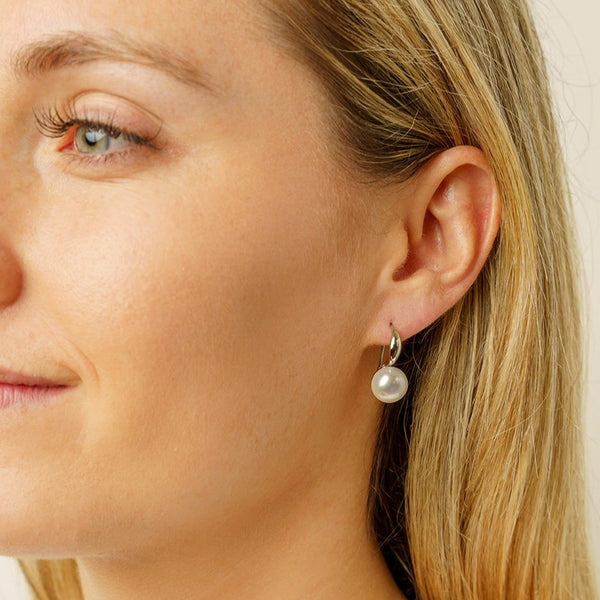 pure elements FOREVER PEARL EARRINGS