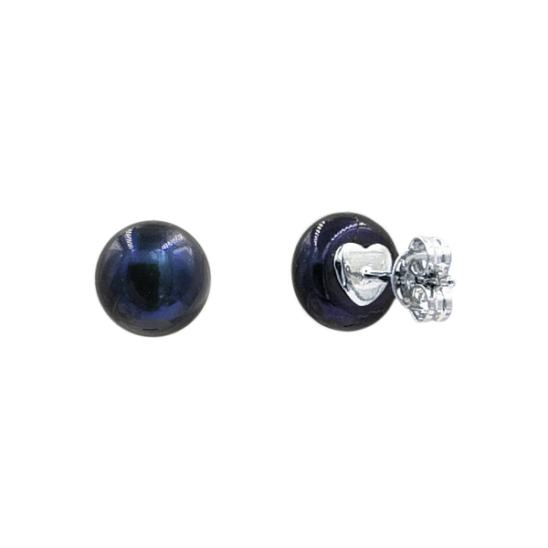 Pure Elements LARGE PEACOCK BLACK STUDS