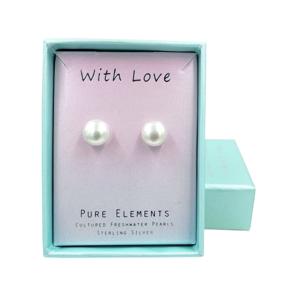 Pure Elements LARGE PEARLICIOUS STUDS