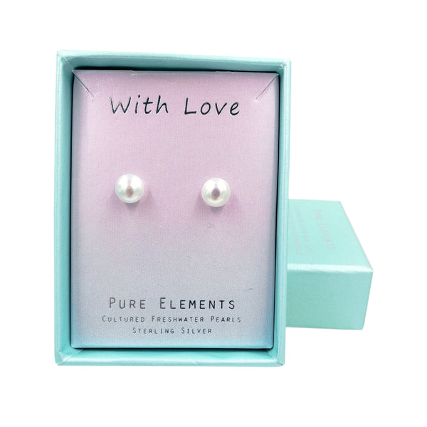 Pure Elements MEDIUM PEARLICIOUS STUDS
