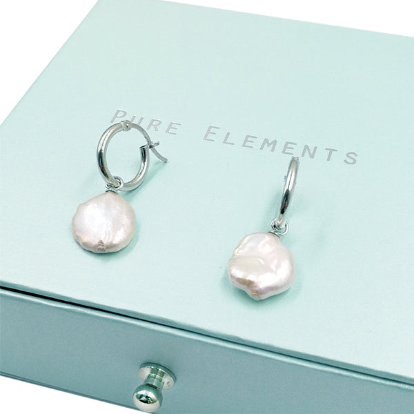 Pure Elements NATURE'S GIFT PEARL EARRINGS