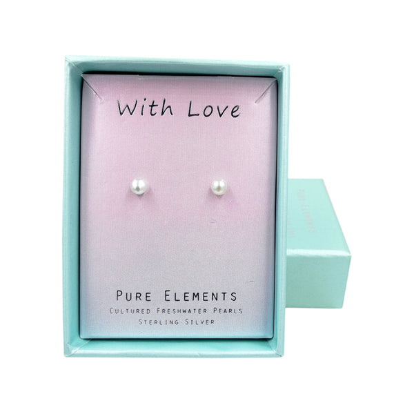 Pure Elements SMALL PEARLICIOUS STUDS