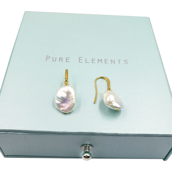 Pure Elements UNIQUELY YOURS PEARL EARRINGS