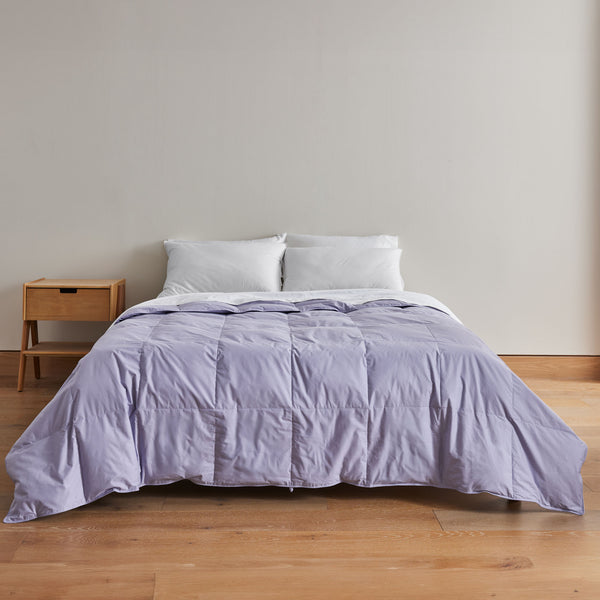 Puredown Lightweight Organic Cotton Down & Feather Comforter
