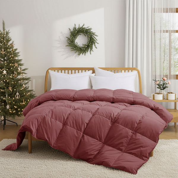 Puredown Made In Germany All Season Organic Cotton Down & Feather Comforter