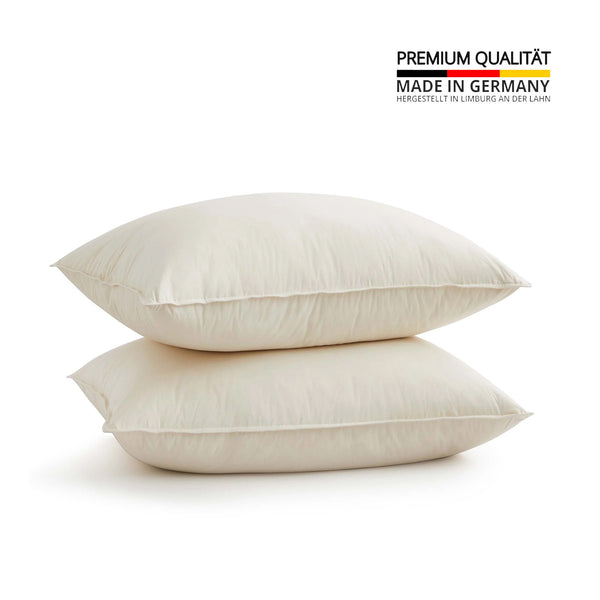 puredown Made in Germany Organic Cotton Down Feather Pillows