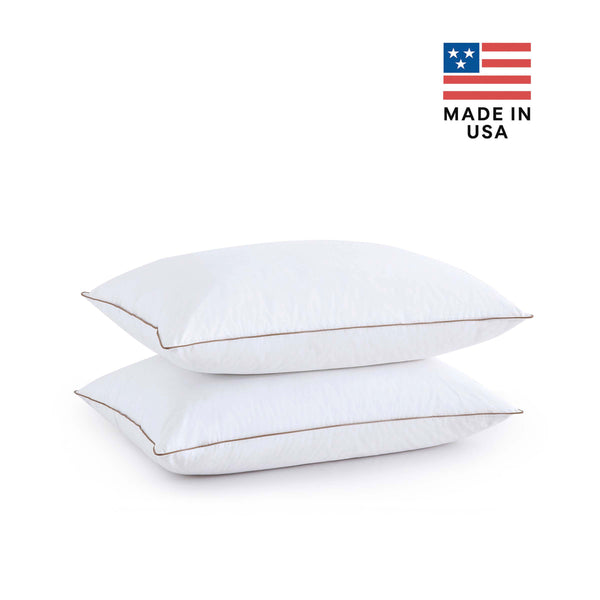 puredown Puredown 2 Pack Natural Goose Down Feather Pillows