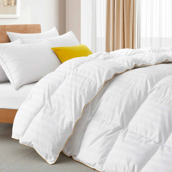 Puredown All Seasons White Goose Down Comforter
