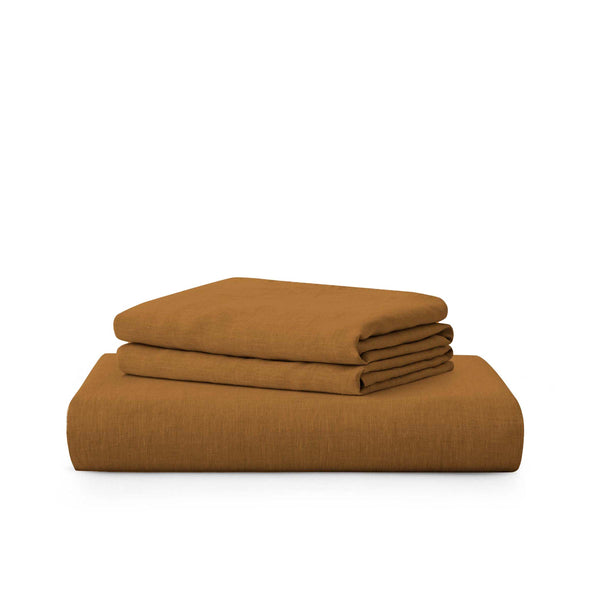 puredown French Linen Duvet Cover Set