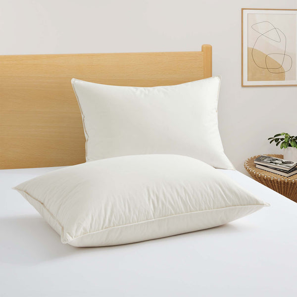 Puredown Japanese-Made Organic Cotton Down Pillows