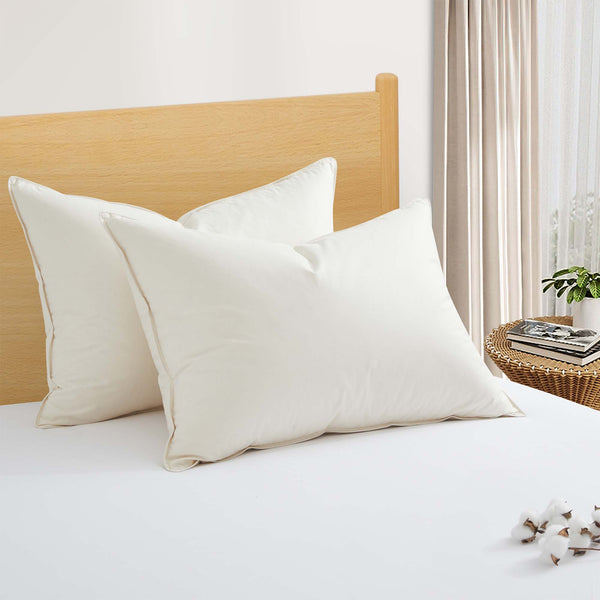 Puredown Japanese-Made Organic Cotton Down Pillows