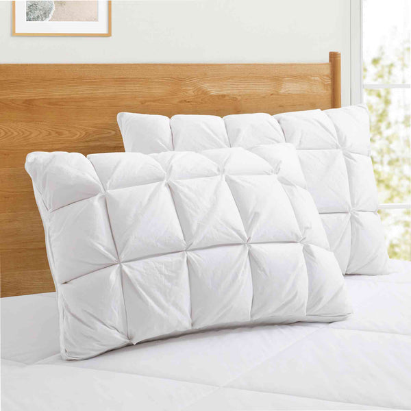 Puredown Luxury Puffy Cotton Down Pillows