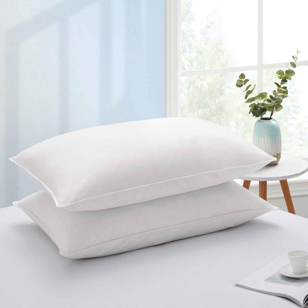 Puredown White Goose Feather Pillows For Side And Back Sleepers