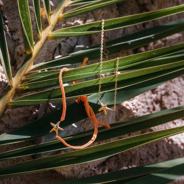 Purelei Mahina Club Beach Star Orange Armband Armbänder