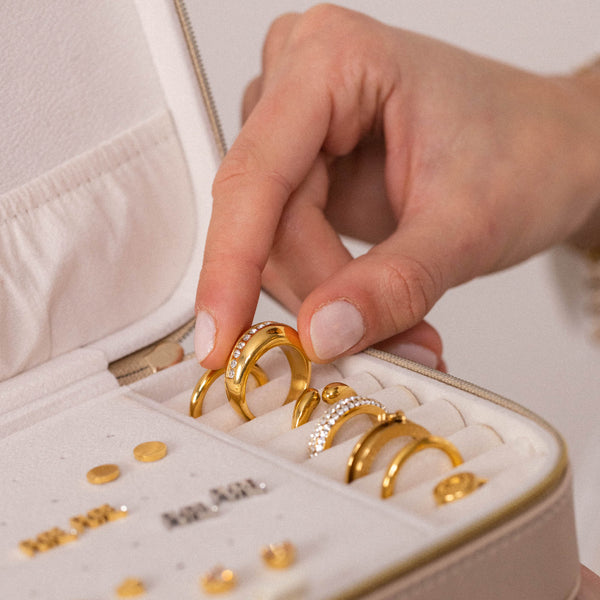 Purelei Premium Schmuck Box Beige Schmuckschatullen