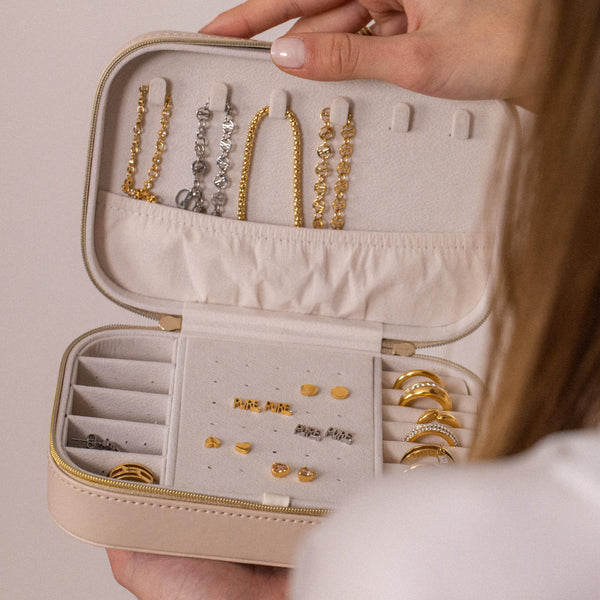 Purelei Premium Schmuck Box Beige Schmuckschatullen