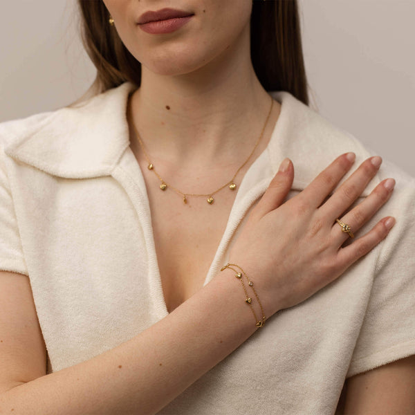 Purelei Glitter Heart Armband Armbänder