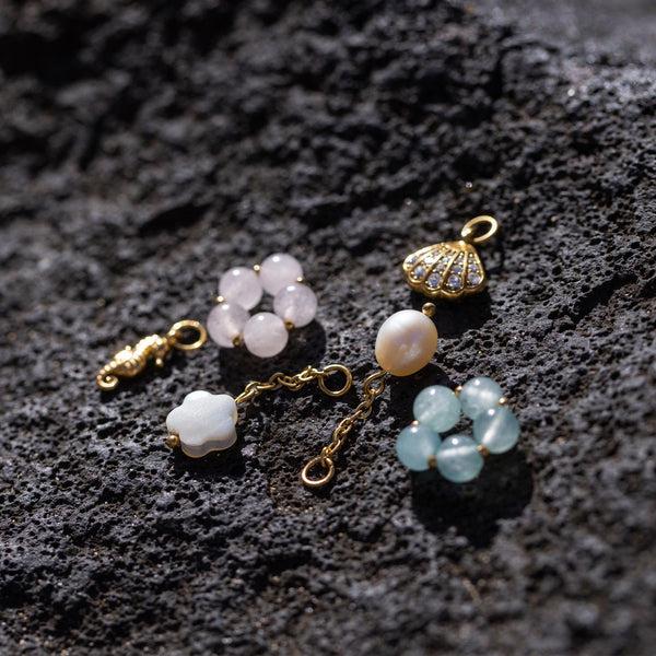 Purelei Glitter Shell Charm Charms U0026 Anhänger