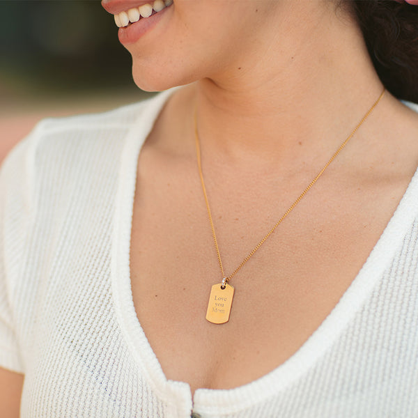 Purelei Plate Charm Kette Halsketten