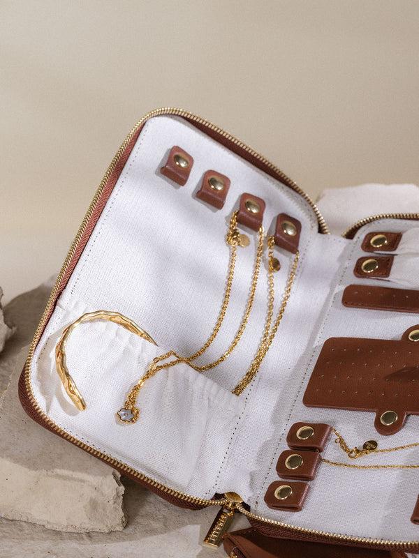 Purelei Schmuck Reiseetui Braun Schmuckschatullen