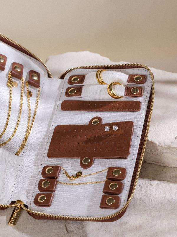 Purelei Schmuck Reiseetui Braun Schmuckschatullen