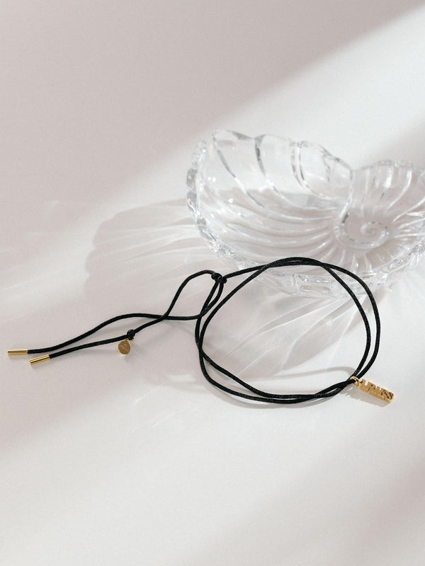 Purelei Schwarze Satin Kette Halsketten