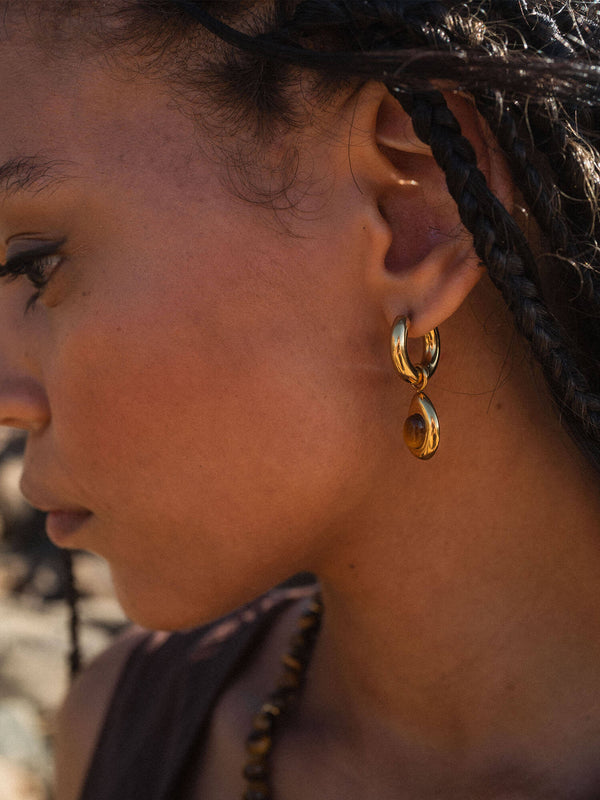 Purelei Tiger's Eye Ohrringe Ohrringe